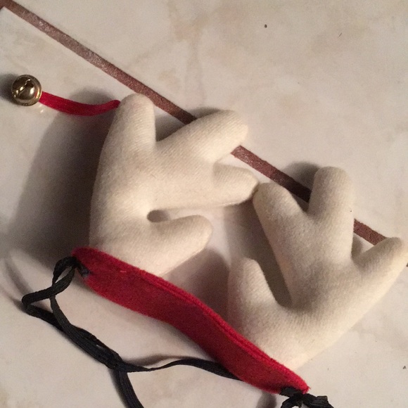 NWOT small pet reindeer antlers with bell - Picture 2 of 2